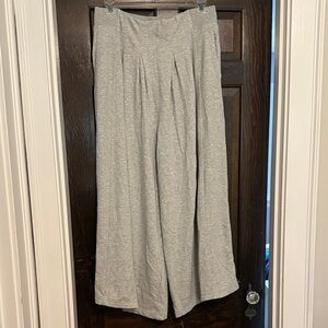 Anthropologie Light Gray Wide Leg Pants